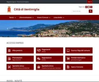 Ventimiglia.it(Comune di Ventimiglia (IM)) Screenshot