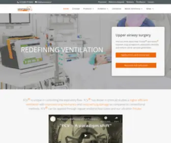 Ventinovamedical.com(Redefining Ventilation) Screenshot