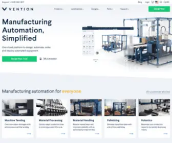 Vention.io(Manufacturing Automation) Screenshot