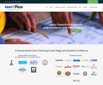 Ventpros.com(Vent Pros) Screenshot