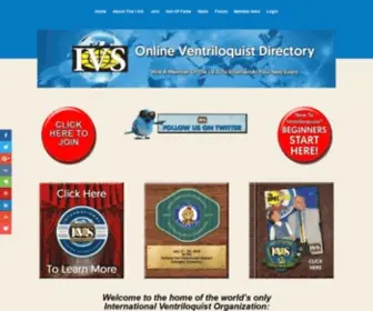 Ventriloquistsociety.com(International Ventriloquist Society) Screenshot
