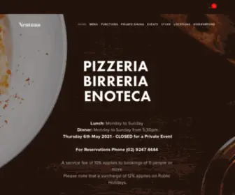 Ventuno.com.au(Ventuno Pizzeria Birreria Enoteca) Screenshot