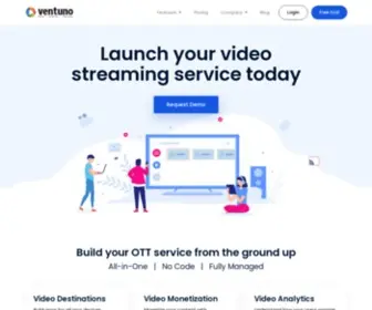 Ventunotech.com(The Leading OTT Platform & VOD Platform Provider) Screenshot