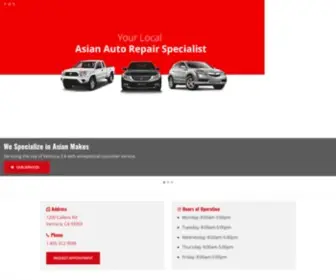 Venturaautotech.com(Toyota Repair in Ventura) Screenshot