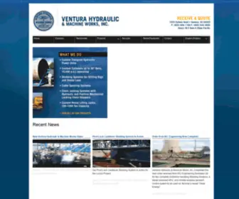 Venturahydraulics.com(Ventura Hydraulics & Machine Works) Screenshot