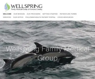 Venturawellspring.com(Wellspring Family Medical Group) Screenshot