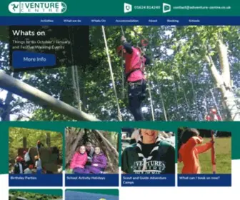 Venturecentre.im(Adventure Holidays for Schools and Outdoor Activity Centre for Schools on the Isle of Man) Screenshot