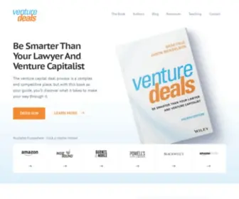 Venturedeals.com(Be Smarter Than Your Lawyer And Venture Capitalist) Screenshot