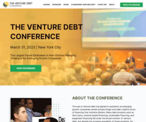Venturedebtconference.com(Venturedebtconference) Screenshot