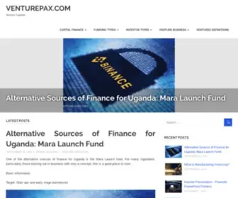 Venturepax.com(This Website contains of articles about Angel Investors) Screenshot