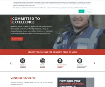 Venturesec.co.uk(Security Company) Screenshot