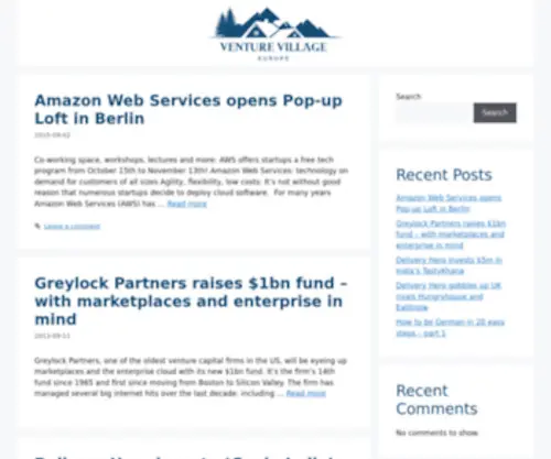 Venturevillage.eu(VentureVillage) Screenshot