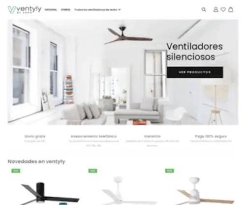 Ventyly.com(Ventiladores de techo ventyly) Screenshot