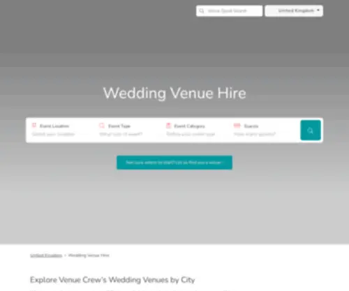 Venued.co.uk(Search through Londons best Wedding Venues. Venued) Screenshot