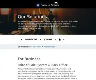 Venuemenuapp.com(Venue Menu) Screenshot