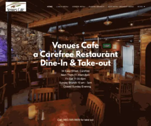 Venuescafe.com(Venues Cafe) Screenshot