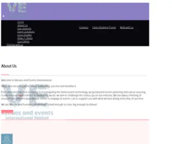 Venueseventsint.com(Venue Finding Agency and Event Management Specialists) Screenshot