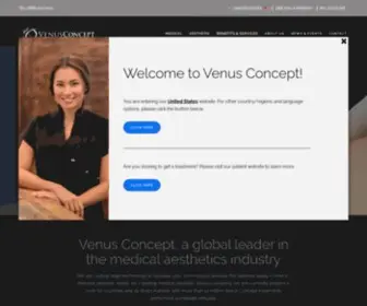 Venusconcept.com(Medical Aesthetic Device Company) Screenshot