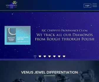 Venusjewel.com(Crafting the world's finest natural diamond solitaires) Screenshot