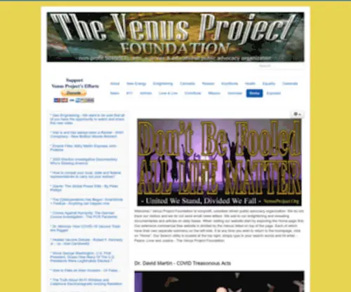 Venusproject.org(The Venus Project) Screenshot