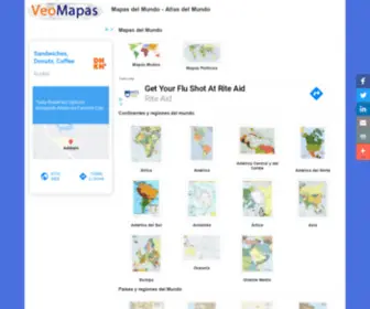 Veomapas.com(Mapas del Mundo (Atlas del mundo)) Screenshot