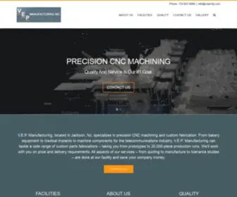 Vepmfg.com(Precision CNC machining & a wide range of custom fabrications) Screenshot