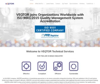 VeqTorsolutions.com(VEQTOR Technical & Validation Services) Screenshot