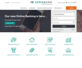 Verabank-Online.com(Community Banking in East & Central Texas) Screenshot