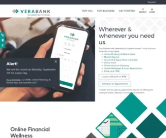 Verabank.com(Community Banking in East & Central Texas) Screenshot