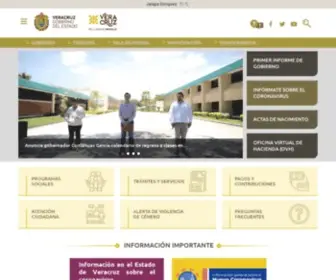 Veracruz.gob.mx(Gobierno del Estado de Veracruz de Ignacio de la Llave) Screenshot