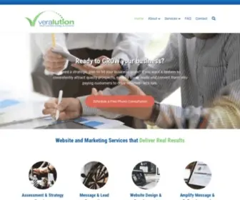Veralution.com(Website & Marketing Services that Deliver Real Results) Screenshot