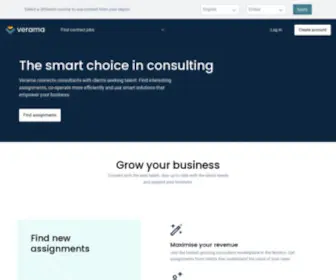 Verama.com(The smart choice in consulting) Screenshot