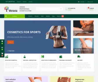 Verana-Shop.com(Natural cosmetics for professionals) Screenshot