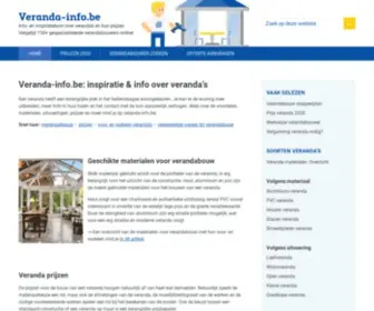 Veranda-Info.be(Inspiratie & advies veranda kopen) Screenshot