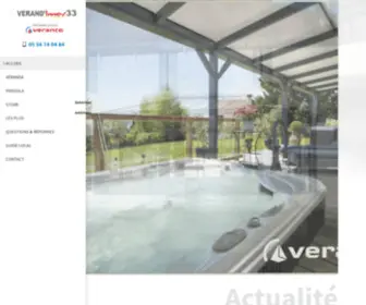 Verandinnov.fr(Pour l'installation d'une véranda et d'une pergola à domicile proche Bordeaux) Screenshot