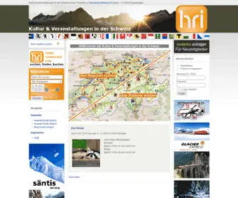 Veranstaltungen-SChweiz.ch(Kultur und Veranstaltungen in der Schweiz) Screenshot