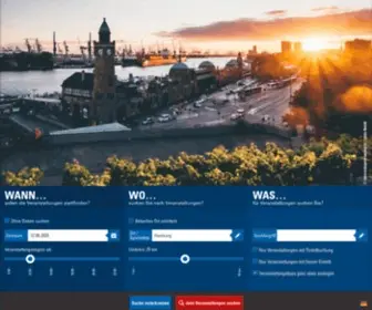 Veranstaltungen.hamburg(Veranstaltungstipps für Hamburg) Screenshot