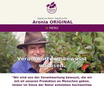 Verantwortungsbewusst-Wachsen.de(Aronia ORIGINAL) Screenshot