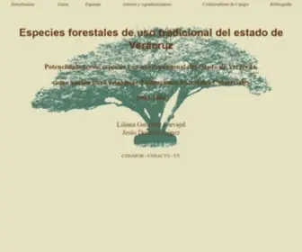 Verarboles.com(Especies forestales de uso tradicional del Estado de Veracruz) Screenshot