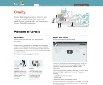 Verasis.com(Financial Risk Systems) Screenshot