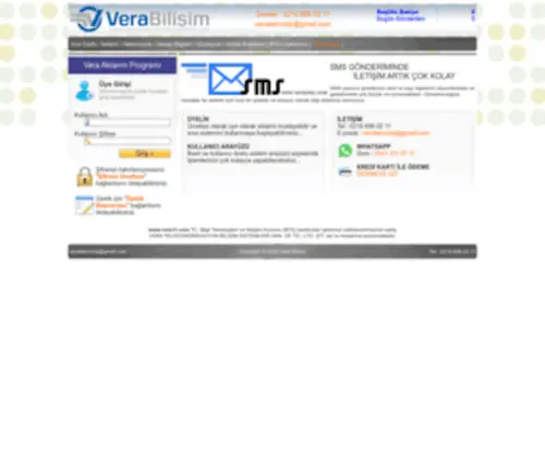 Verasms.com(Toplu Sms Gönderim Merkezi) Screenshot