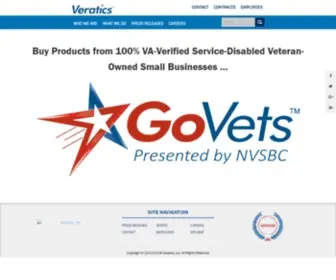 Veratics.com(Veratics, Inc) Screenshot
