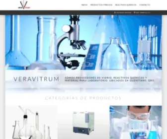 Veravitrum.com(Venta de material de laboratorio) Screenshot