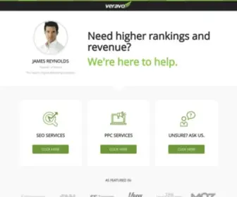 Veravo.com(The Search Marketing Company) Screenshot