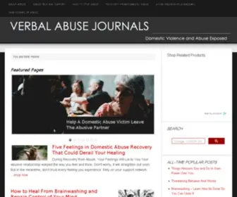 Verbalabusejournals.com(Verbal Abuse Journals) Screenshot