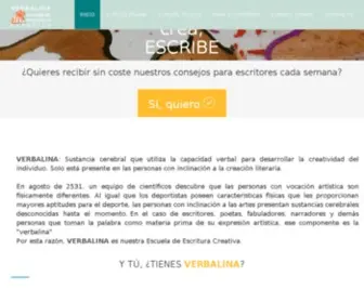 Verbalina.com(ESCUELA DE ESCRITURA CREATIVA) Screenshot