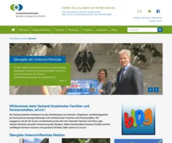 Verband-Binationaler.de(Verband binationaler Familien und Partnerschaften) Screenshot