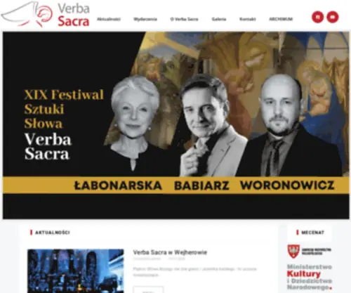 Verbasacra.pl(VERBA SACRA) Screenshot