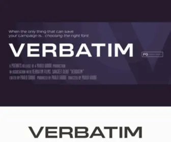 Verbatim-Font.com(A Cinematic Type Family) Screenshot