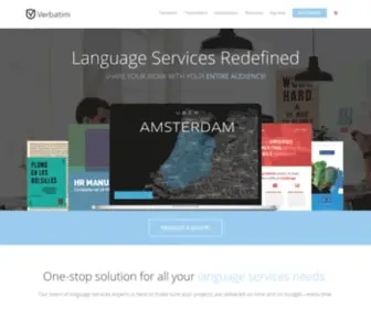 Verbatimsolutions.com(Language Services) Screenshot